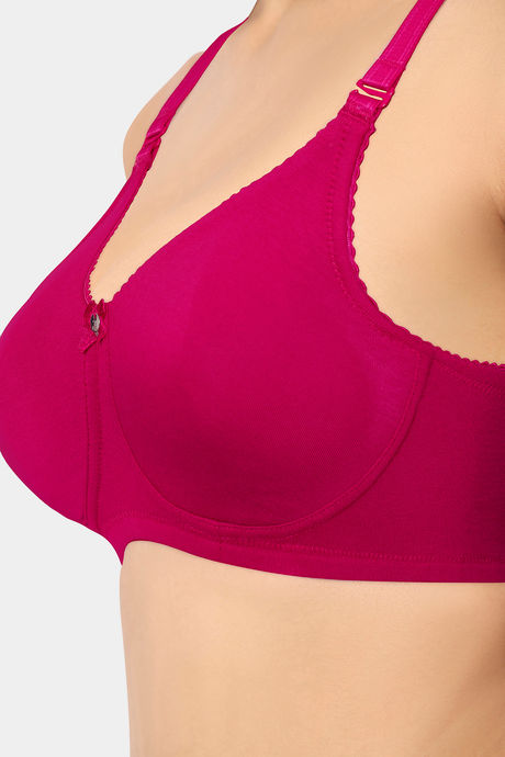 Amante Double Layered Non Wired Full Coverage Super Support Bra - Cherries Jubilee — image 4